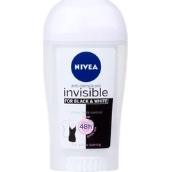 Nivea Invisible Black & White Antiperspirant Stick Clear W deostick 40ml