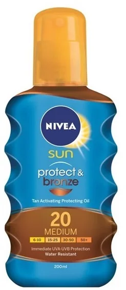 Nivea Sun Protect & Bronze Oil SPF 20 200ml 4005900118165