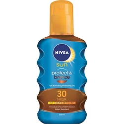 Nivea Sun Protect & Bronze Oil SPF 30 200ml 4005900118172