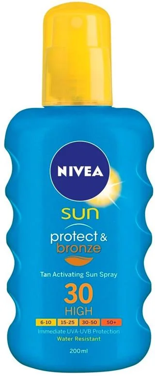 Nivea Sun Protect & Bronze Sun Spray SPF 30 200ml 7319470012134