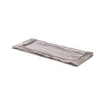 Nízký textilní úložný box Compactor Rivoli 107 x 46 x 16 cm, hnědá s bílými puntíky