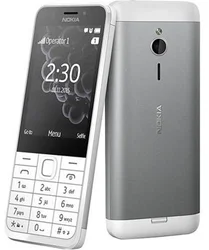 Nokia 230 bílo-stříbrný