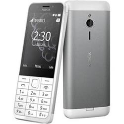 Nokia 230 bílo-stříbrný