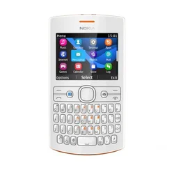 Nokia Asha 205 Dual SIM Orange-White - oranžovo bílý