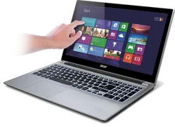 Notebook ACER Aspire V5-571PG-53318G1TMass dotyk 15,6"LED i5-3317U 8GB 1TB, GT710 s 1GB, DVD±RW WiFi BT CAM W8-64bit stříbrná/silv
