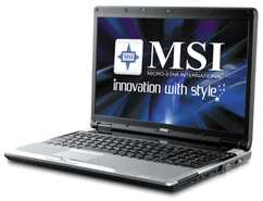 Notebook MSI EX627X 16" T6600,4GB,500GB,HD4570 s 512MB, DVD±RW,WiFi,BT,CAM, bez OS