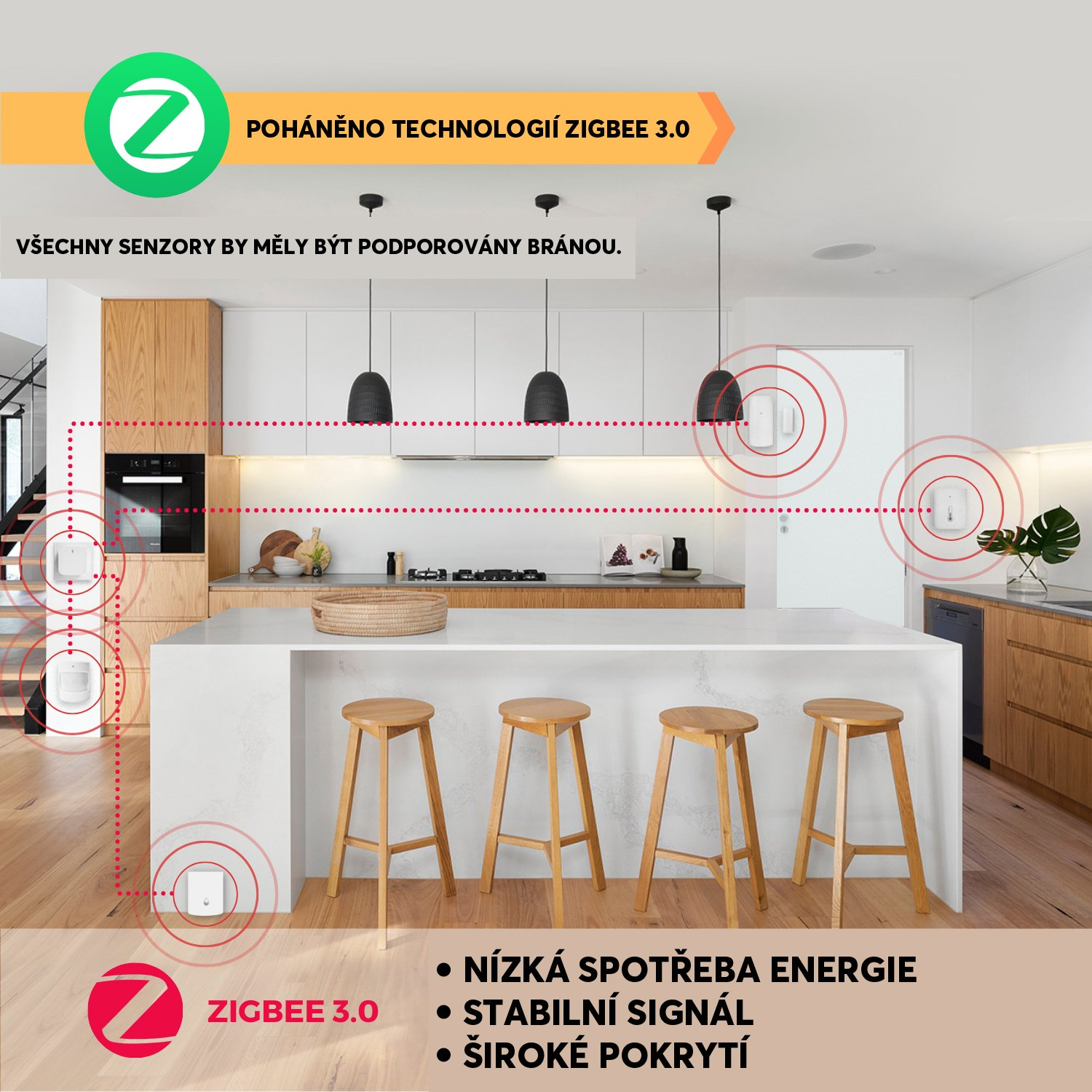 NOUS E2 ZigBee Tuya pohybové čidlo
