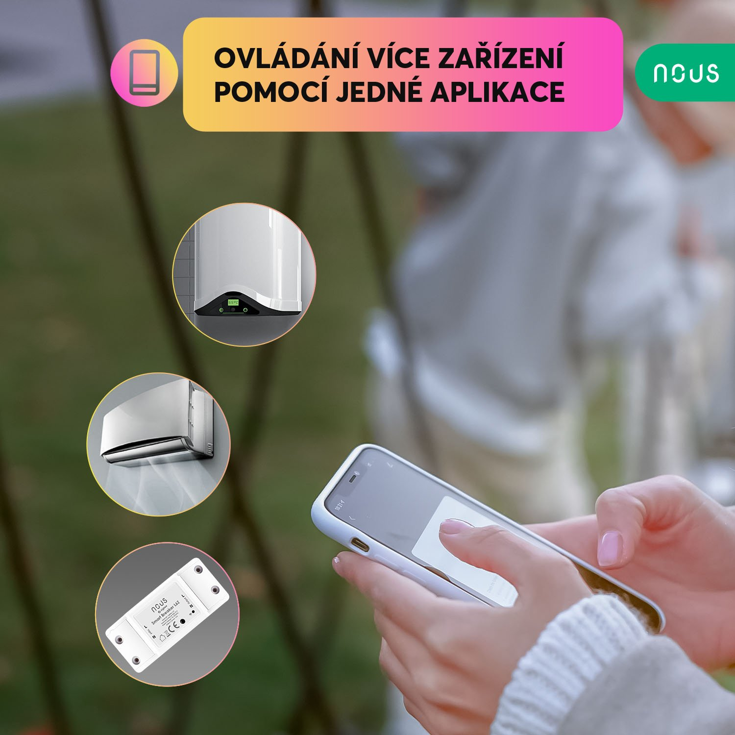 NOUS L6Z ZigBee Tuya 1 kanálový prepínač