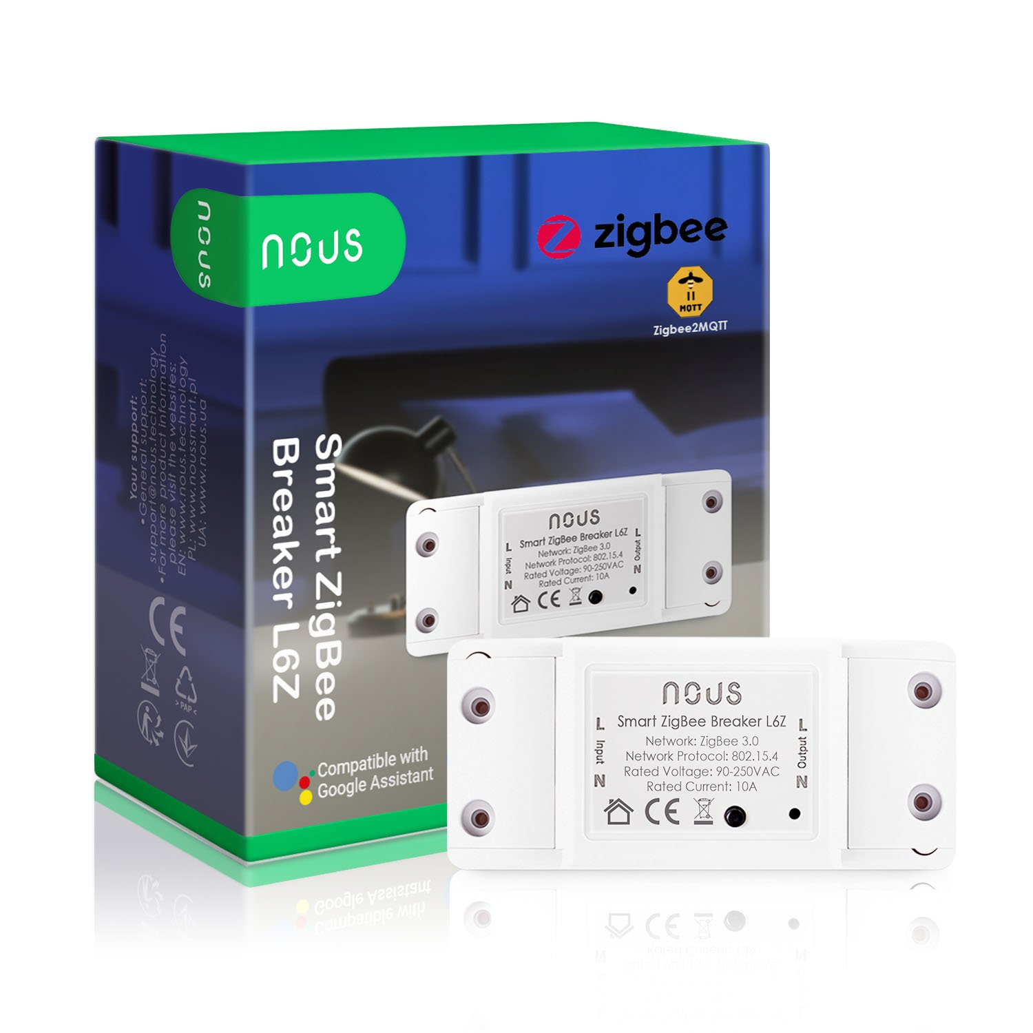 NOUS L6Z ZigBee Tuya 1 kanálový spínač