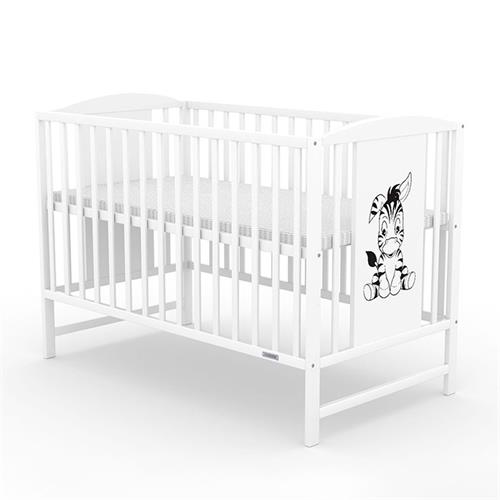 Nová detská postieľka POLLY Zebra biela