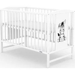 Nová detská postieľka POLLY Zebra biela