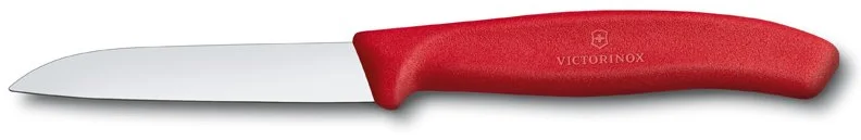 Nôž na zeleninu Victorinox červený plastový, 8 cm