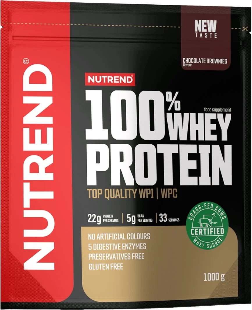 Nutrend 100% WHEY protein 1000 g, čokoládové brownies