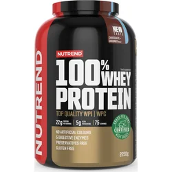 Nutrend 100% WHEY protein 2250 g, čokoláda + kokos