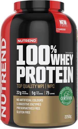 Nutrend 100% WHEY protein 2250 g, jahoda