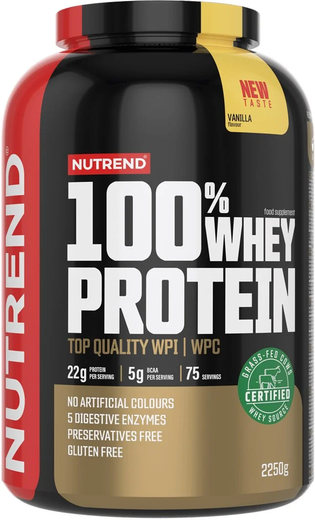 Nutrend 100% WHEY protein 2250 g, vanilka