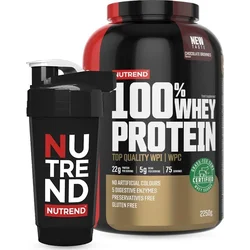 Nutrend 100% WHEY proteínové čokoládové koláčiky 2250g + SHAKER