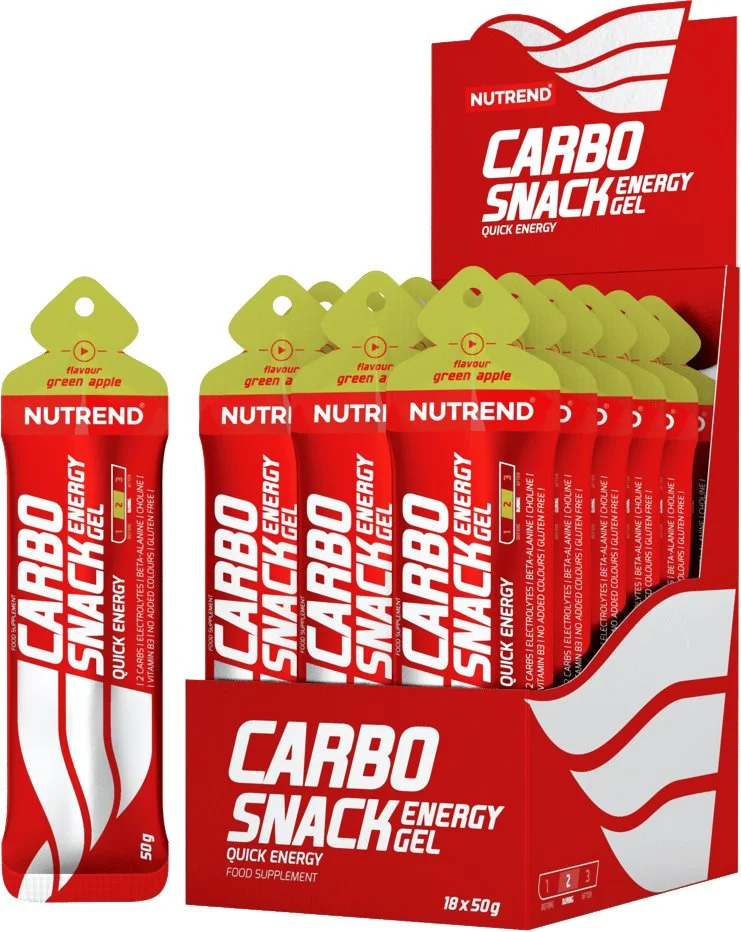 Nutrend CARBOSNACK sáček 50 g, zelené jablko