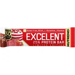 Nutrend EXCELENT protein bar 85 g, jahodový dort