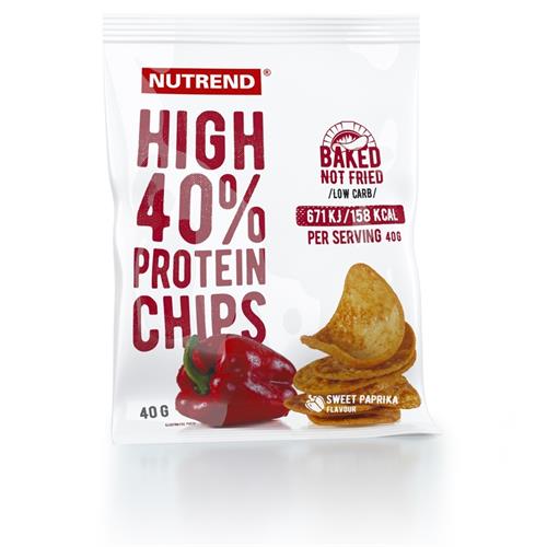 Nutrend HIGH PROTEIN CHIPS 6x 40 g, paprika