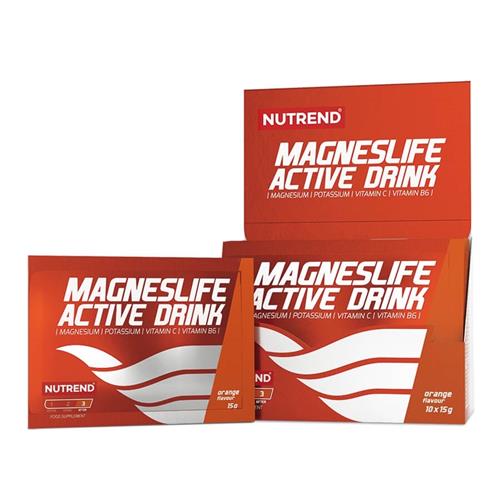 Nutrend MAGNESLIFE ACTIVE DRINK 10x 15 g, oranžová