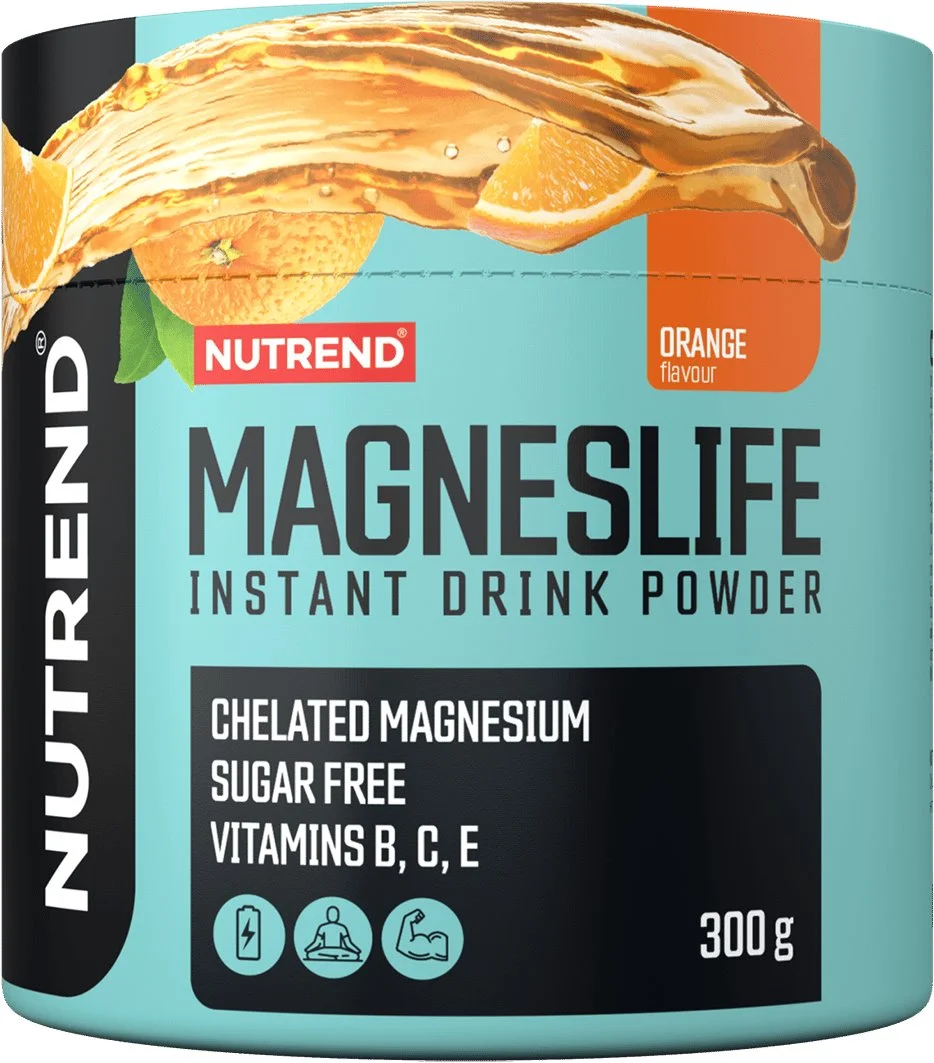 Nutrend MAGNESLIFE INSTANT DRINK POWDER 300 g, pomeranč