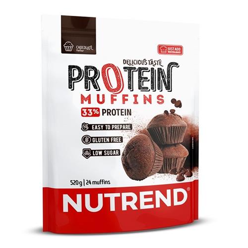 Nutrend PROTEIN MUFFINS 520 g, čokoláda