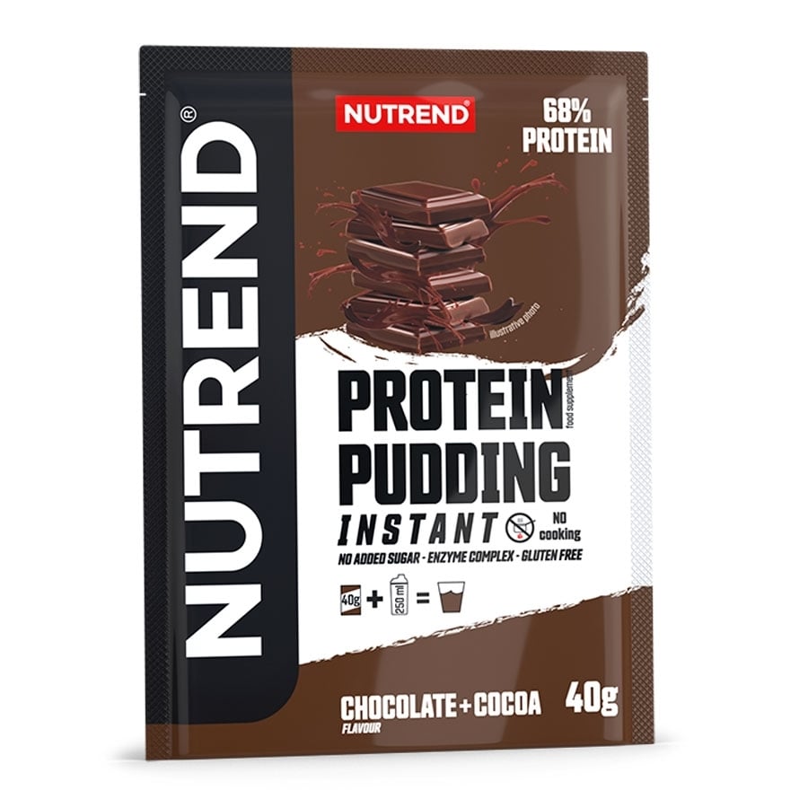 Nutrend PROTEIN PUDDING 5 x 40 g, čokoláda+kakao