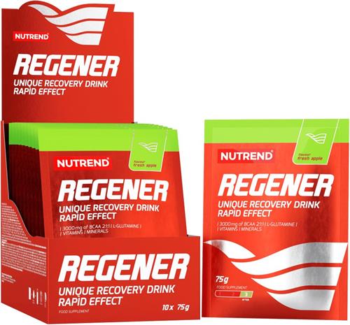 Nutrend REGENER, 10x75g, fresh apple 8594073175380