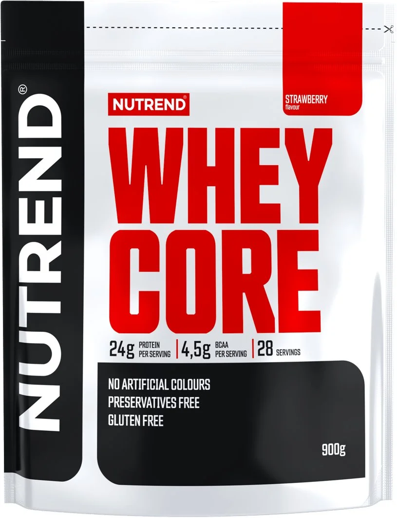 Nutrend WHEY CORE 900 g, jahoda