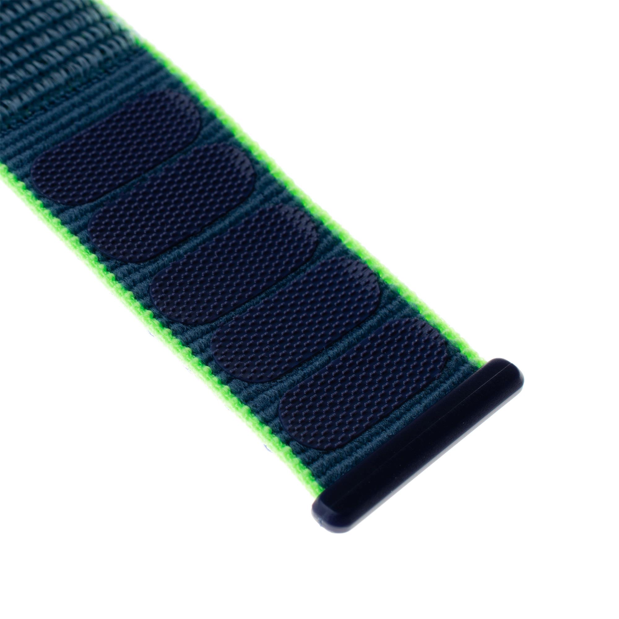 Nylonový remienok FIXED pre Apple Watch 38/40/41 mm, neónovo modrý