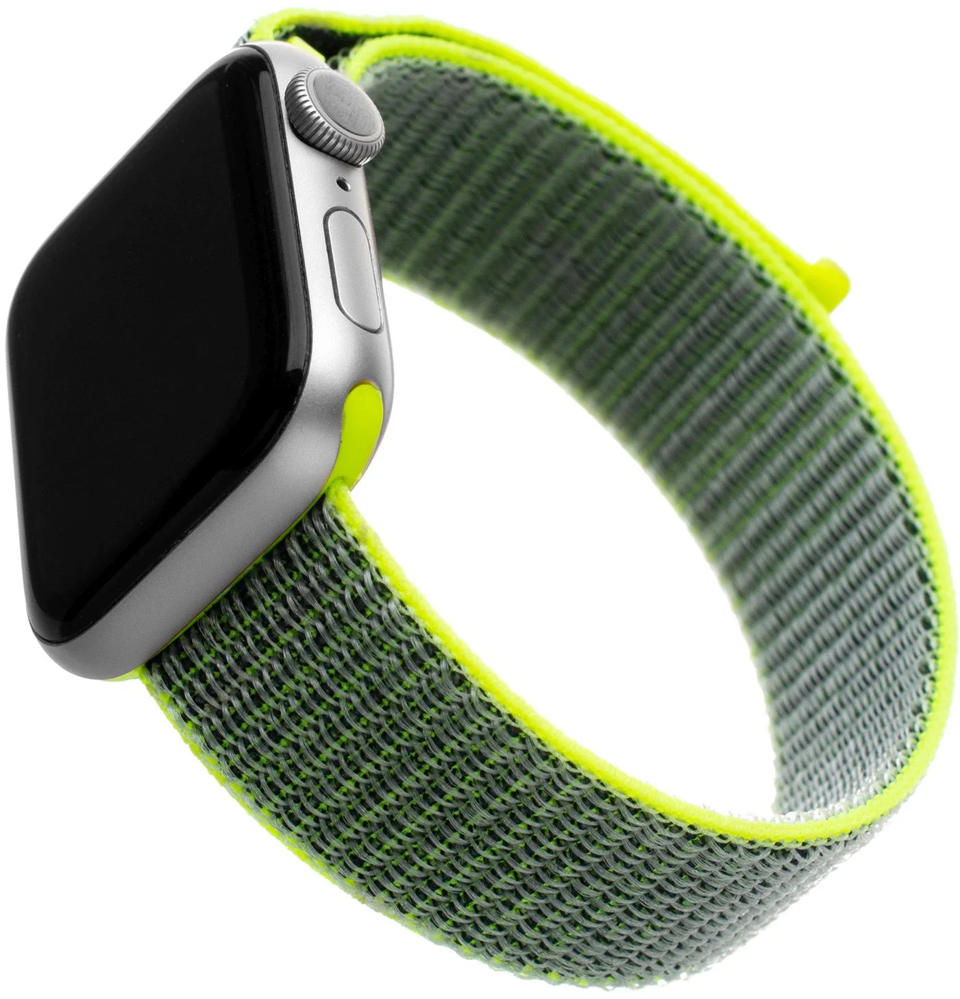 Nylonový remienok FIXED pre Apple Watch 38/40/41 mm, tmavo limetková