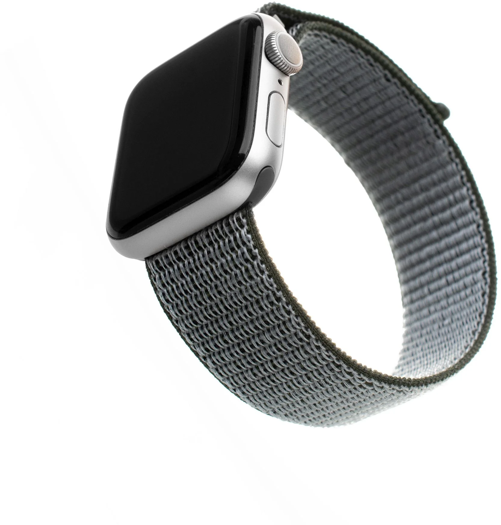 Nylonový řemínek FIXED Nylon Strap pro Apple Watch 42/44/45mm, olivový