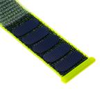 Nylonový řemínek FIXED Nylon Strap pro Apple Watch 42/44/45mm, tmavě limetkový