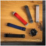 Nylonový športový remienok FIXED pre Garmin QuickFit 22 mm, červený