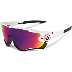 OAKLEY Jawbreaker leštené biele slnečné okuliare - PRIZM road