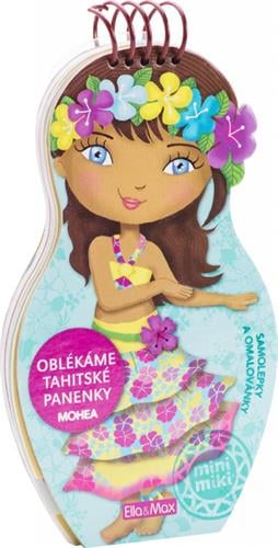 Oblečte si tahitské bábiky Mohea - omaľovánky