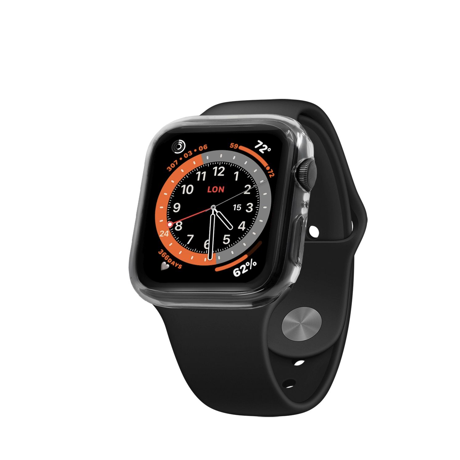 Ochranné pouzdro FIXED Pure s temperovaným sklem pro Apple Watch 42mm, čiré