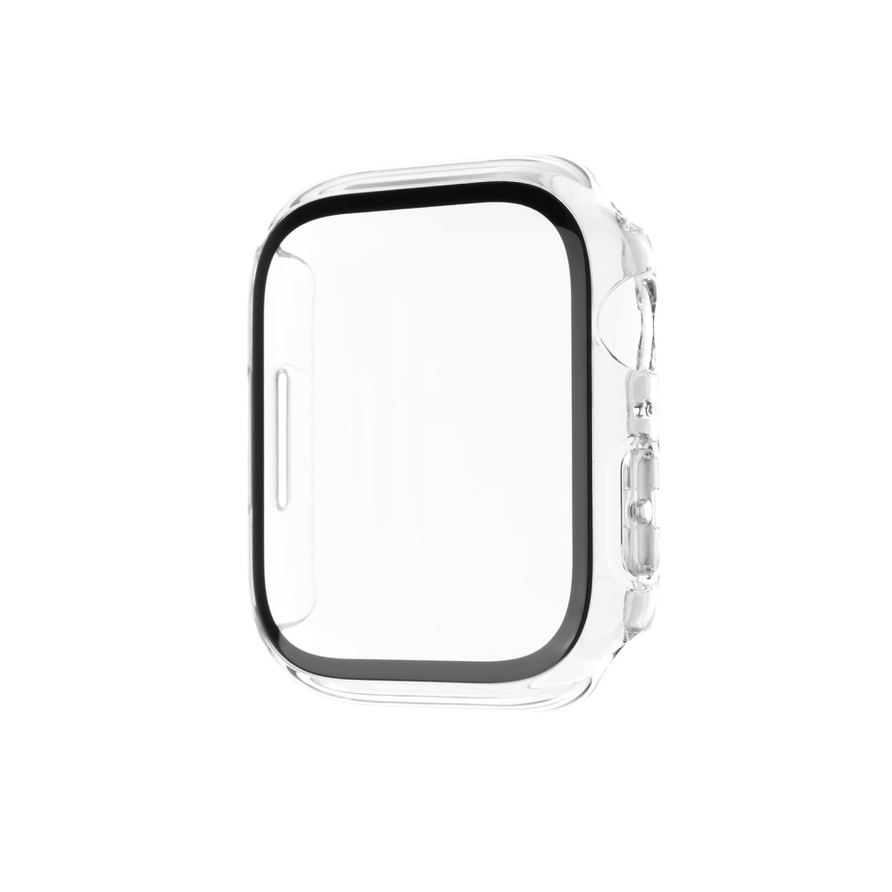Ochranné pouzdro FIXED Pure s temperovaným sklem pro Apple Watch 44mm, čiré