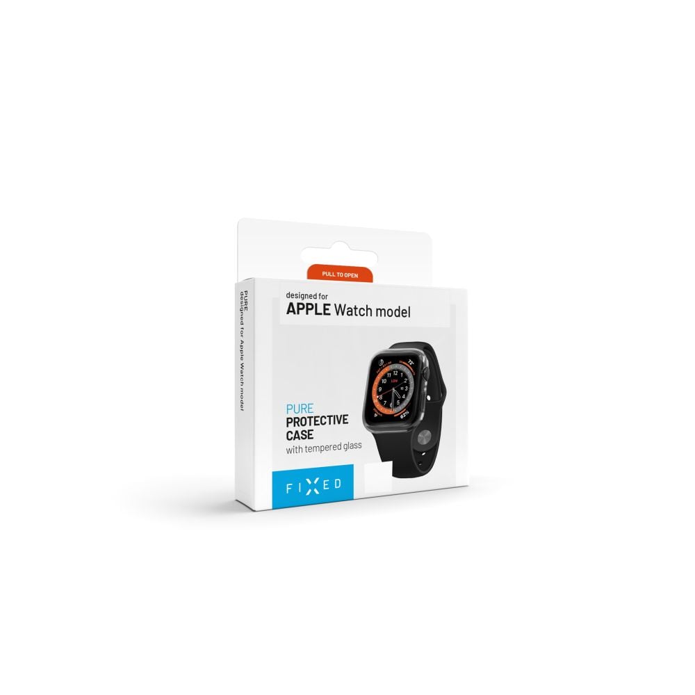 Ochranné puzdro FIXED Pure s tvrdeným sklom pre Apple Watch 40 mm, číre