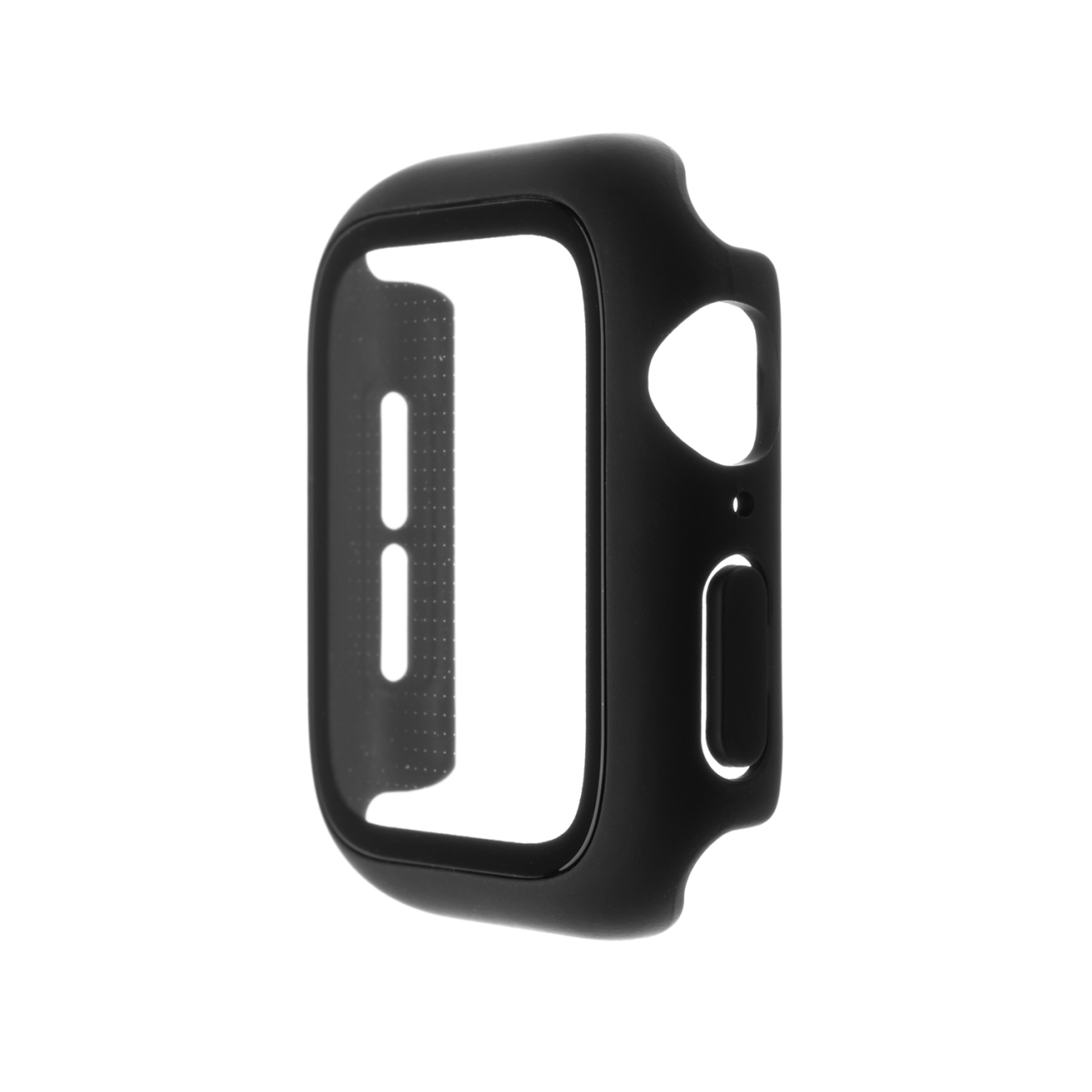 Ochranné puzdro FIXED Pure+ s tvrdeným sklom pre Apple Watch Series 7 45 mm, čierne