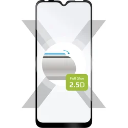 Ochranné tvrdené sklo FIXED Full-Cover pre Infinix Smart 6, priľnavé na celý displej, čierne
