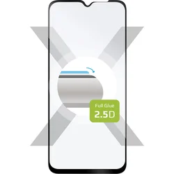 Ochranné tvrdené sklo FIXED Full-Cover pre Realme C25Y, lepidlo na celý displej, čierne