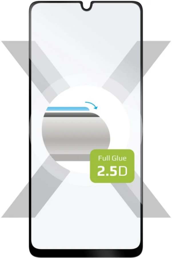 Ochranné tvrdené sklo FIXED Full-Cover pre Samsung Galaxy A32, lepenie cez celý displej, čierne FIXGFA-705-BK