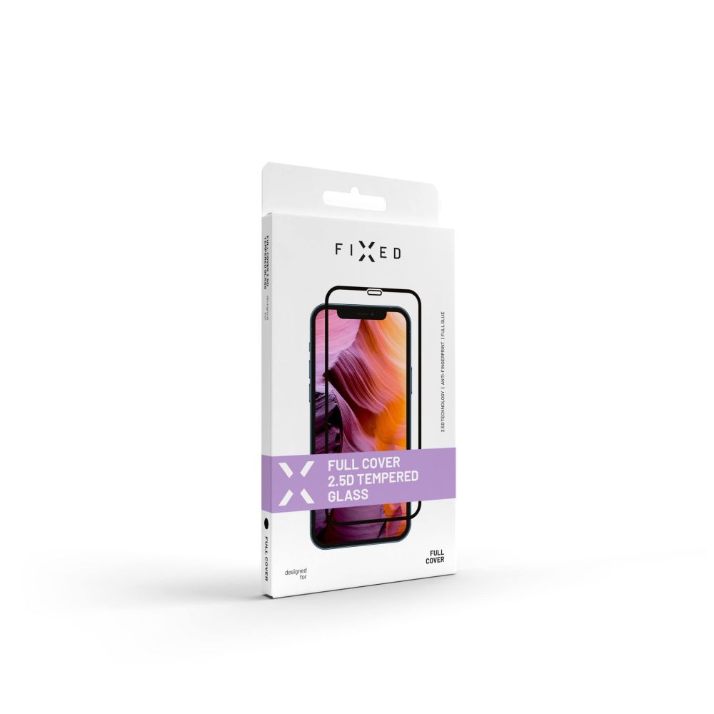 Ochranné tvrdené sklo FIXED Full-Cover pre Sony Xperia 1 V, priľnavé na celý displej, čierne
