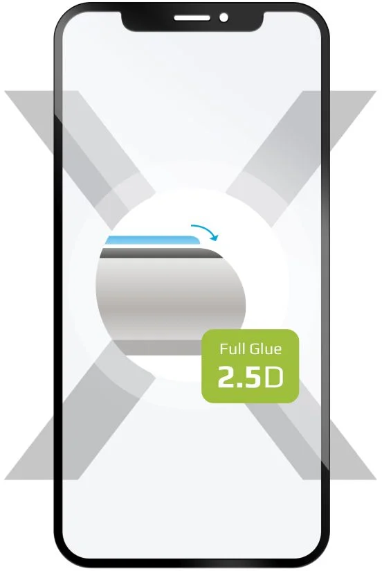 Ochranné tvrdené sklo FIXED Full-Cover pre Sony Xperia 1 V, priľnavé na celý displej, čierne