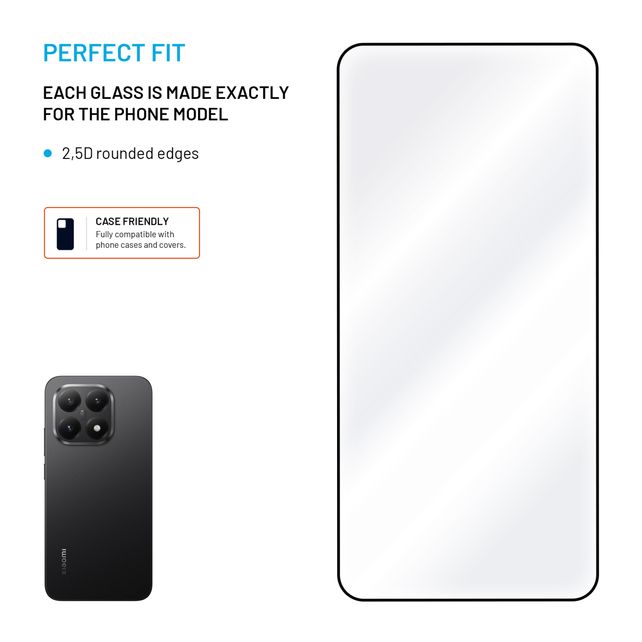 Ochranné tvrdené sklo FIXED Full-Cover pre Xiaomi 15T/15T Pro, čierne