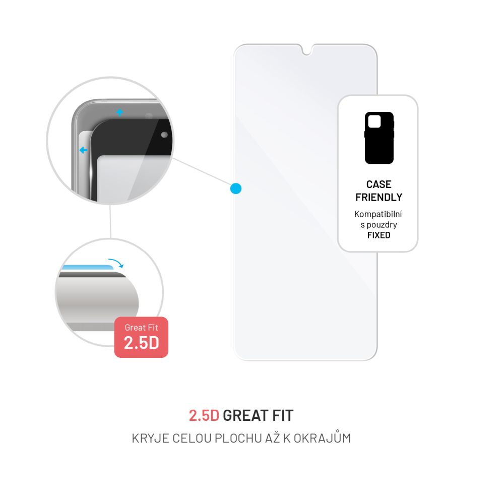 Ochranné tvrdené sklo FIXED pre Samsung Galaxy A34 5G, číre