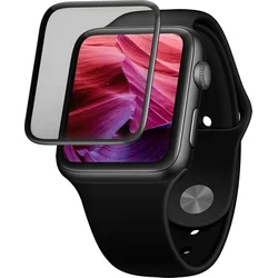 Ochranné tvrzené sklo FIXED 3D Full-Cover pro Apple Watch Series 7 41mm s aplikátorem, černé