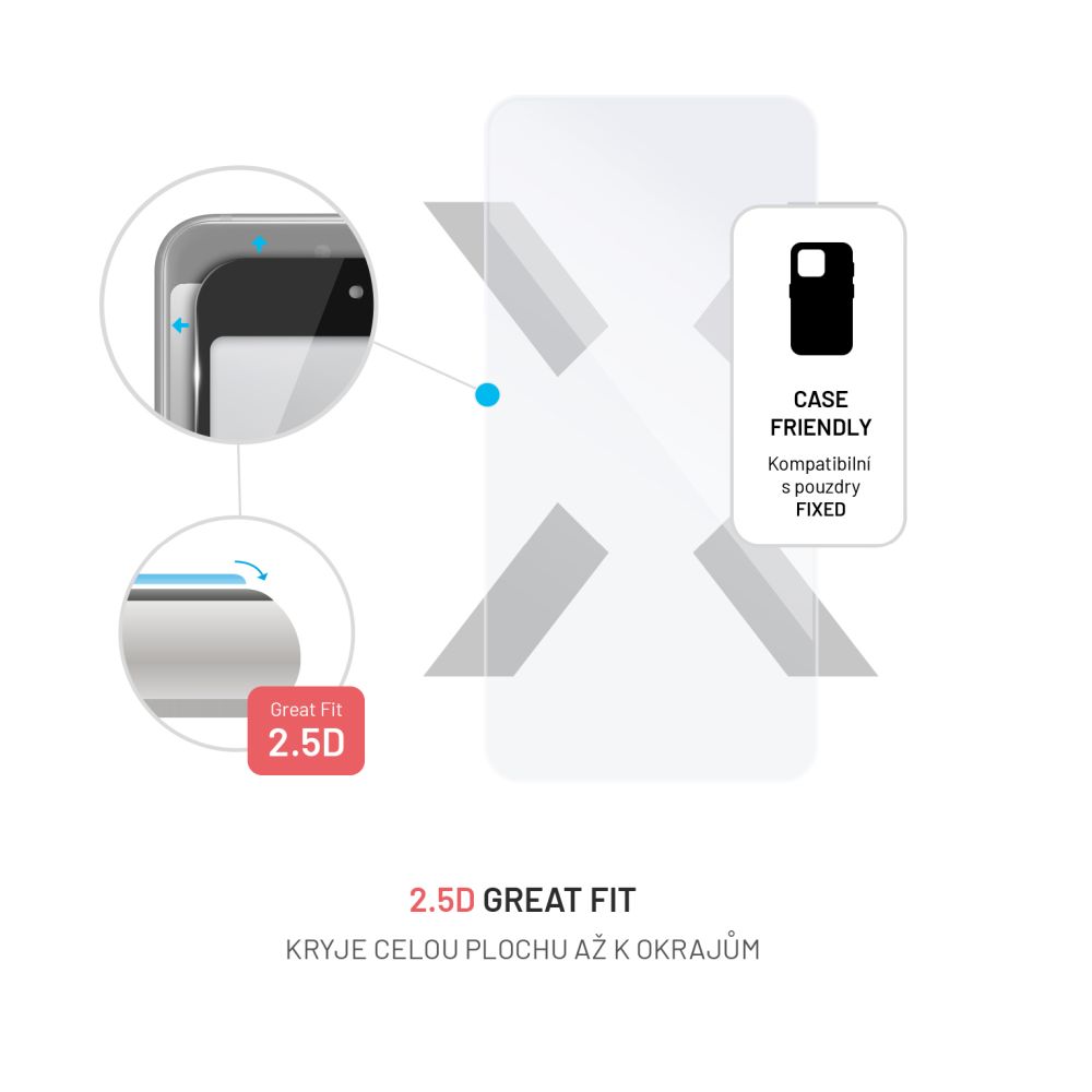 Ochranné tvrzené sklo FIXED pro Samsung Galaxy A55 5G, čiré